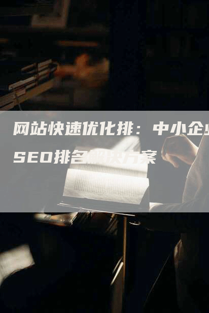 网站快速优化排：中小企业SEO排名解决方案-网站排名优化网