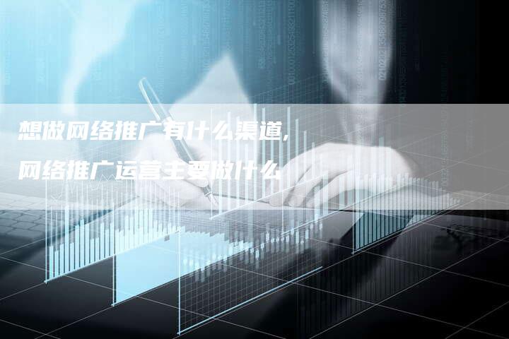 想做网络推广有什么渠道,网络推广运营主要做什么