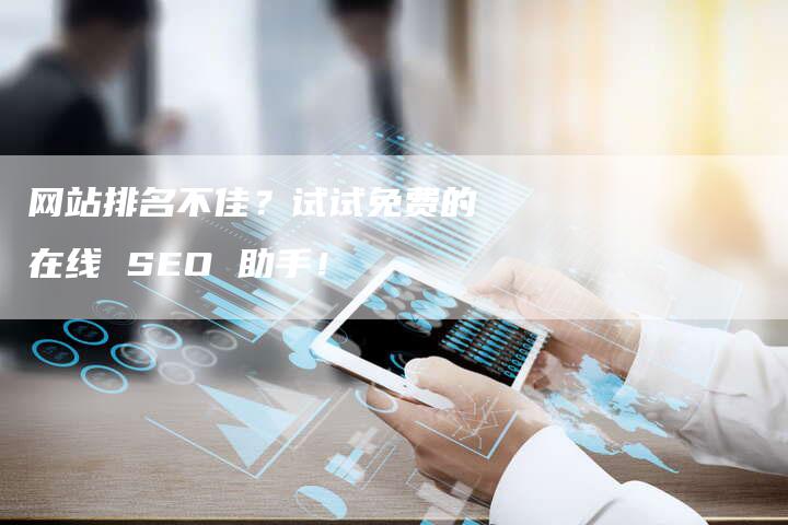 网站排名不佳？试试免费的在线 SEO 助手！