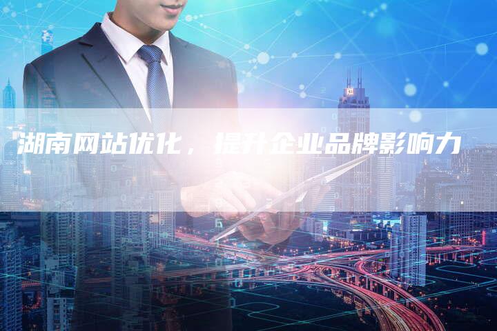 湖南网站优化，提升企业品牌影响力