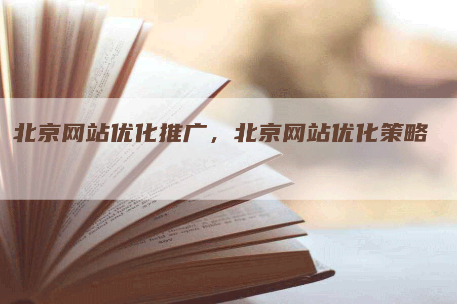 北京网站优化推广，北京网站优化策略