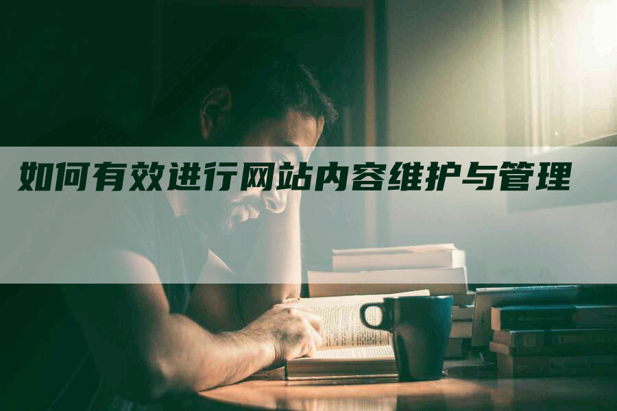 如何有效进行网站内容维护与管理-网站排名优化网