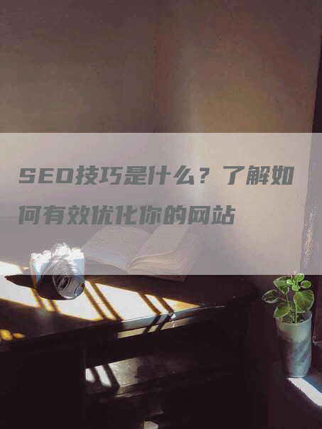 SEO技巧是什么？了解如何有效优化你的网站-网站排名优化网