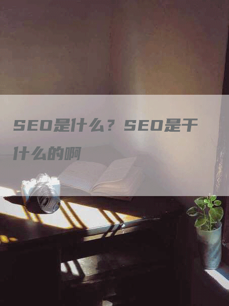 SEO是什么？SEO是干什么的啊