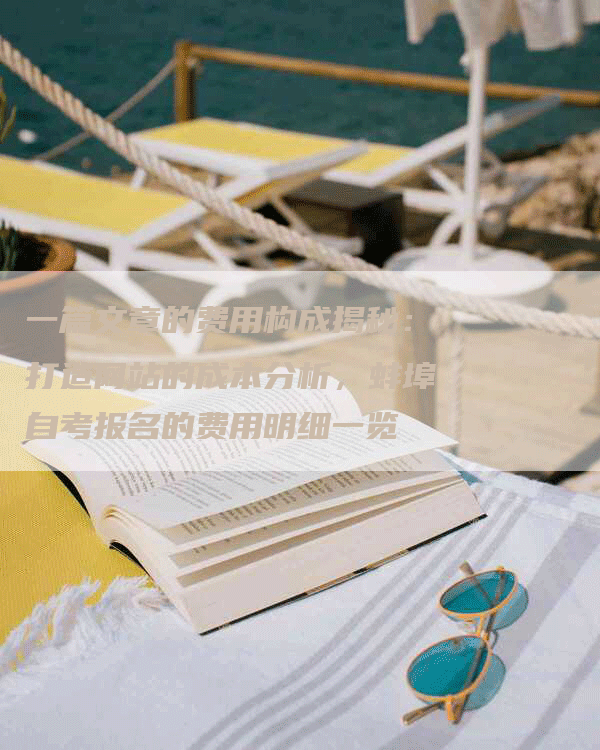 一篇文章的费用构成揭秘：打造网站的成本分析，蚌埠自考报名的费用明细一览-网站排名优化网