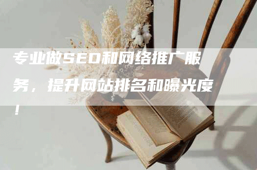 专业做SEO和网络推广服务，提升网站排名和曝光度！