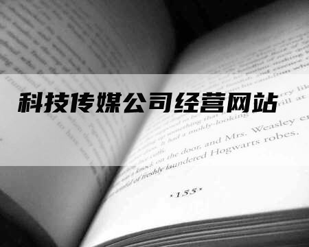 科技传媒公司经营网站-网站排名优化网