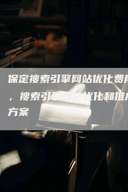 保定搜索引擎网站优化费用，搜索引擎网站优化和推广方案