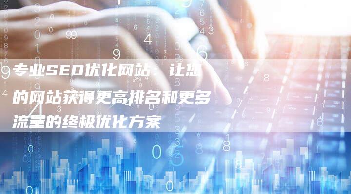 专业SEO优化网站：让您的网站获得更高排名和更多流量的终极优化方案
