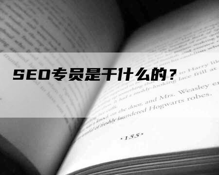 SEO专员是干什么的？-网站排名优化网