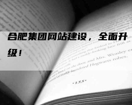 合肥集团网站建设，全面升级！