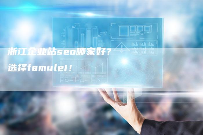 浙江企业站seo哪家好？选择famulei！