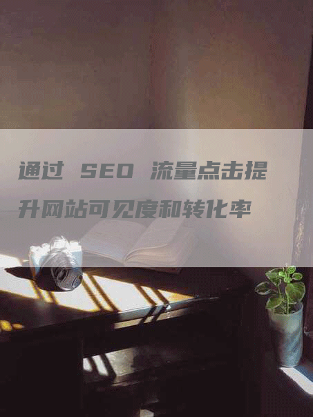 通过 SEO 流量点击提升网站可见度和转化率-网站排名优化网