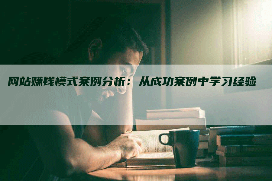 网站赚钱模式案例分析：从成功案例中学习经验-网站排名优化网