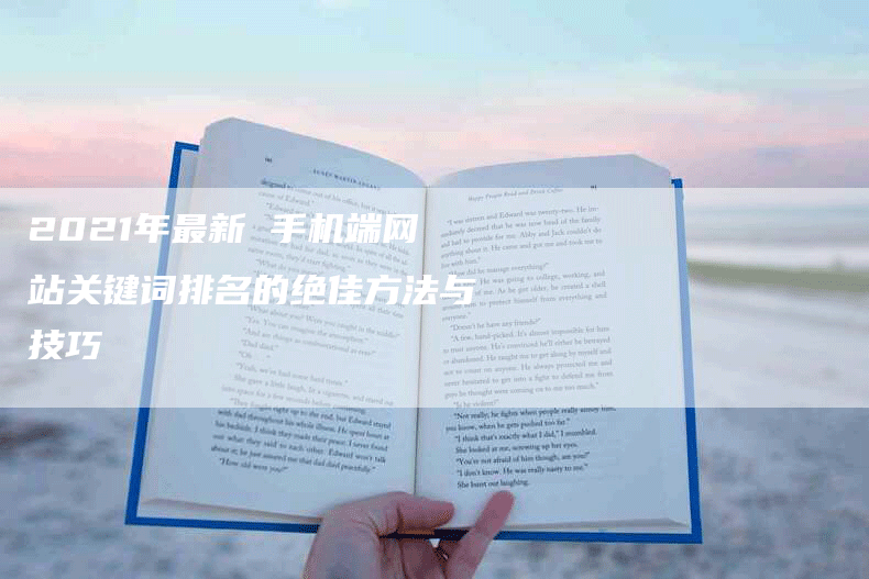 2021年最新 手机端网站关键词排名的绝佳方法与技巧
