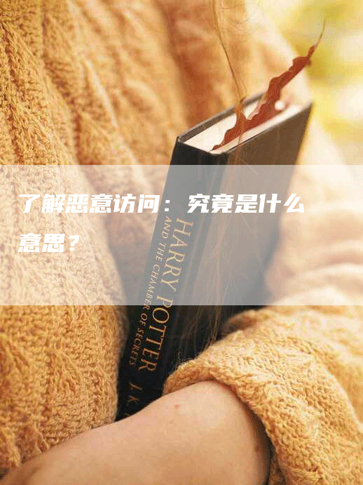 了解恶意访问：究竟是什么意思？-网站排名优化网