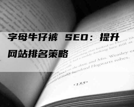 字母牛仔裤 SEO：提升网站排名策略